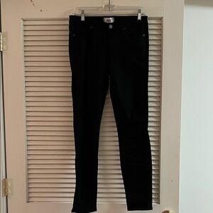 PAIGE Jet Black Denim Pants